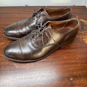 Allen Edmonds Park Avenue Brown Oxford Dress Shoes 8.5 D Leather Office Business